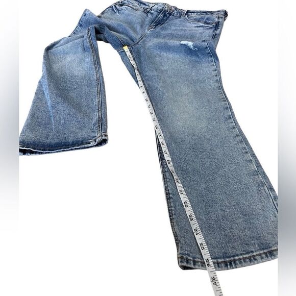 Old Navy flare ankle high rise jeans size 12 - Picture 13 of 14